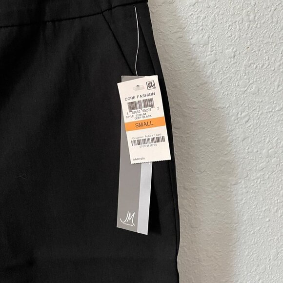 NWT JM Collection Deep Black Ankle Pant Comfort Waistband Pants Women's Size S - Picture 5 of 11